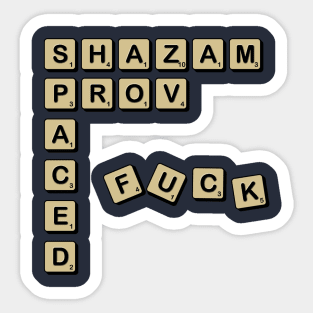 Spaced Scrabble Sticker